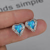 Boucle d'Oreille et Collier en forme de Coeur