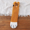 Chaussettes pelucheuses patte de chat