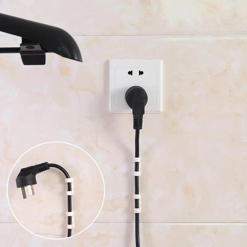 Auto-adhésif Fil/Câble Clips en Plastique - ciaovie