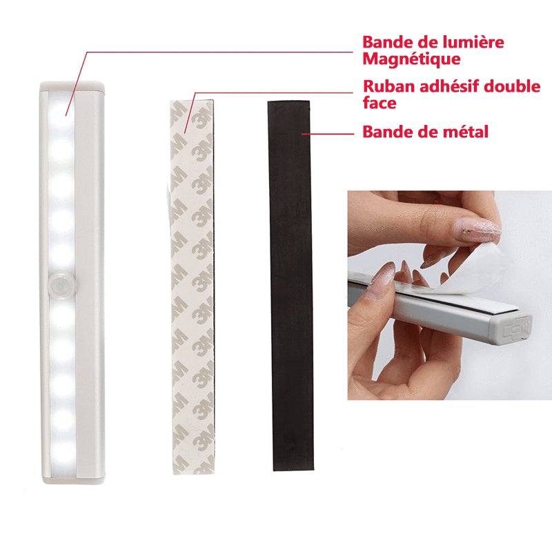 Éclairage de Placard à LED avec Détecteur de Mouvement - ciaovie