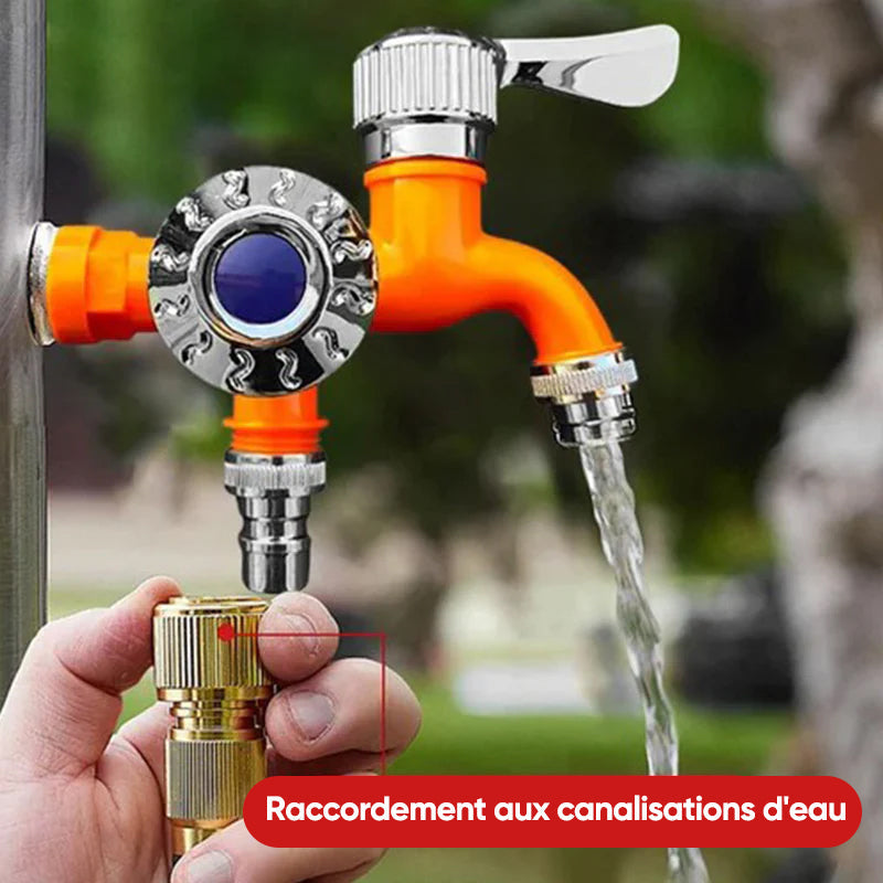 Robinet à double sortie