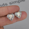 Boucle d'Oreille et Collier en forme de Coeur