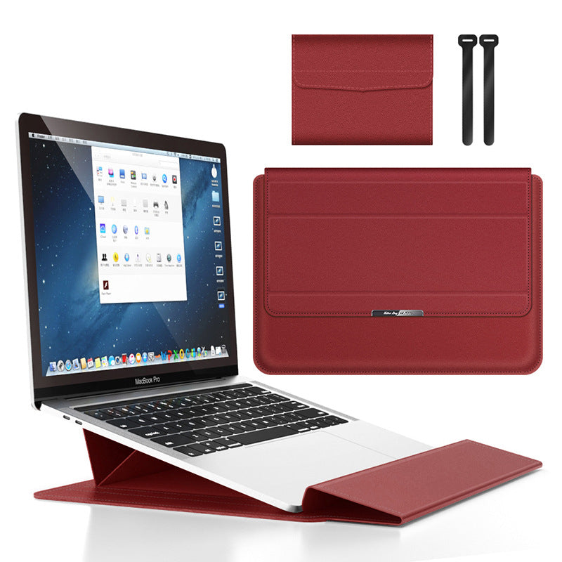 Housse pour ordinateur portable Housse en cuir avec support réglable