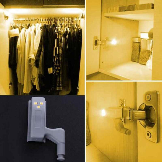 LED Lumière de Charnières pour Armoire (10 pièces) - ciaovie