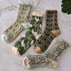 Chaussettes en Coton à Fleurs pour femmes (10 paires)