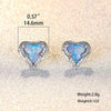 Boucle d'Oreille et Collier en forme de Coeur