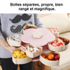 Boîte de Rangement Rotative en Forme de Fleur pour Collation - ciaovie