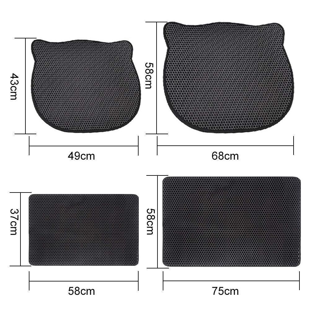 Tapis de Litière Antidérapant pour Chats - ciaovie