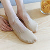 Chaussettes Invisibles Antidérapantes Respirantes en Soie Glace