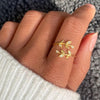 Bague de Feuille Créative