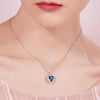 Boucle d'Oreille et Collier en forme de Coeur