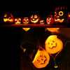 Guirlande Lumineuse Citrouille Halloween Avec Chapeaux De Sorcières