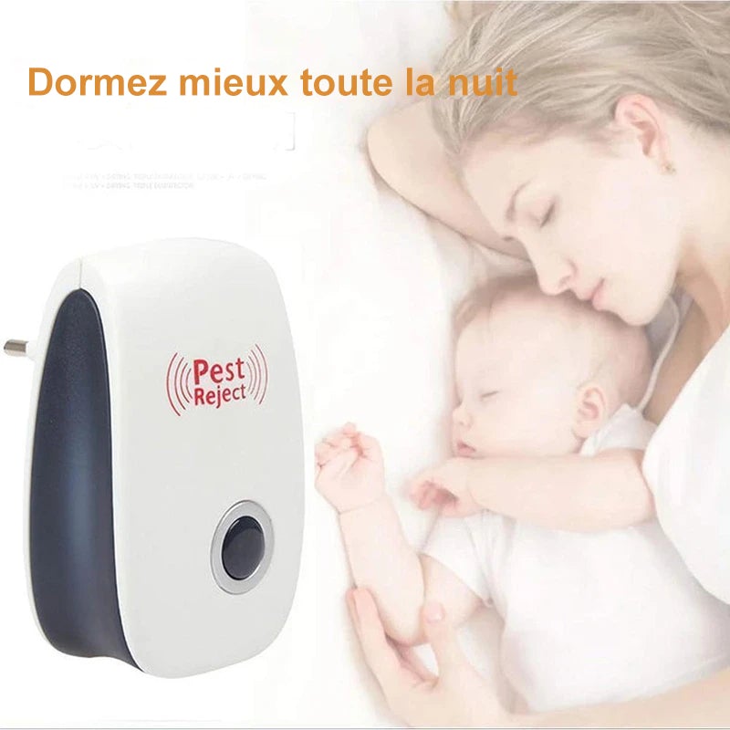 Bequee Répulsif Antiparasitaire à Ultrasons (2+1 pièces) - ciaovie
