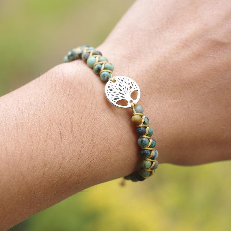 Bracelet Arbre de Vie Tressé à La Main