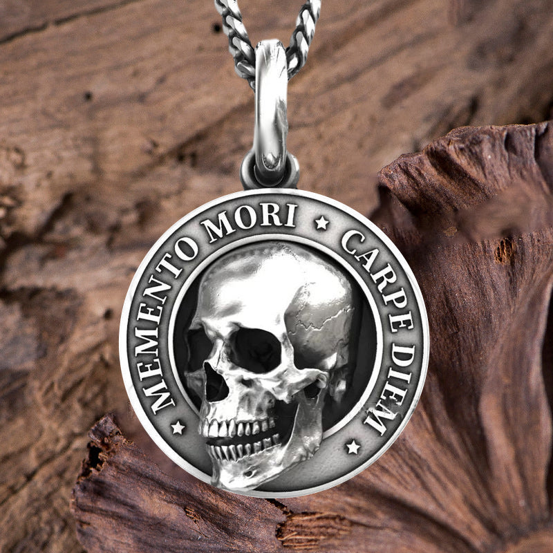 Pendentif tête de mort Memento Mori