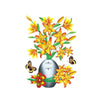 Vase à Fleurs en 3D Sticker Mural Auto-adhésifs