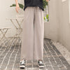 Pantalon Large en Soie de Glace Femme Taille Haute