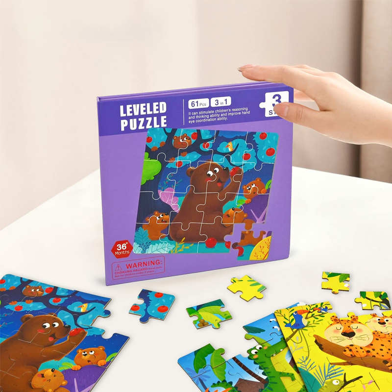 Livre de Puzzle Magnétique 3-en-1