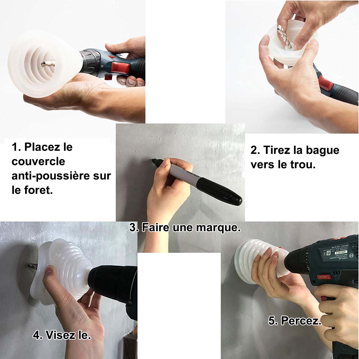 Ciaovie™ Couvercle Anti-poussière pour Perceuse à Percussion - ciaovie