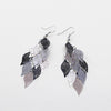 Boucle d'oreille de Feuilles de Toutes Les Couleurs