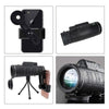 Télescope Monoculaire de Puissance Elevée 12X50 avec Adaptateur Smartphone et Trépied, Etanche et Anti-buée - ciaovie