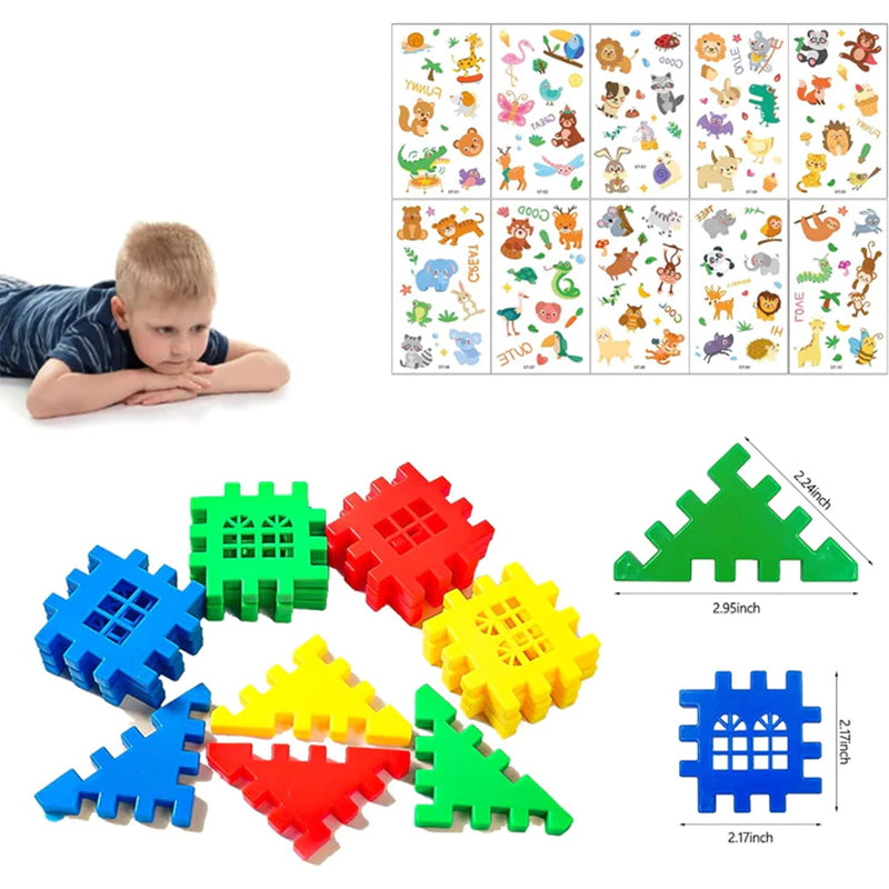🏠Blocs de construction à emboîter de type gaufre