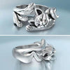 Bague Ouvert 3D de Chat Paresseux