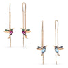 Boucles d'Oreilles Élégantes en Strass Colibri pour Femmes