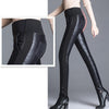 Pantalon femme taille haute en duvet - ciaovie