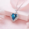 Boucle d'Oreille et Collier en forme de Coeur