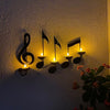 Applique Murale Note de Musique Noire
