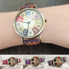 Montre-bracelet arc-en-ciel multicolore