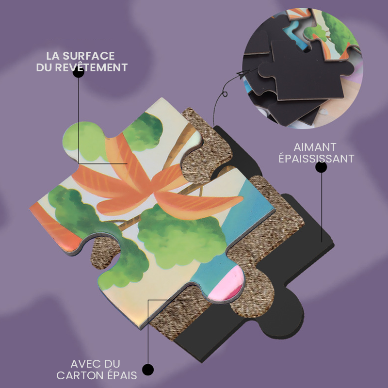 Livre de Puzzle Magnétique 3-en-1