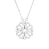 Collier en argent sterling avec cœur porte-bonheur