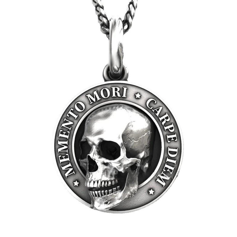 Pendentif tête de mort Memento Mori