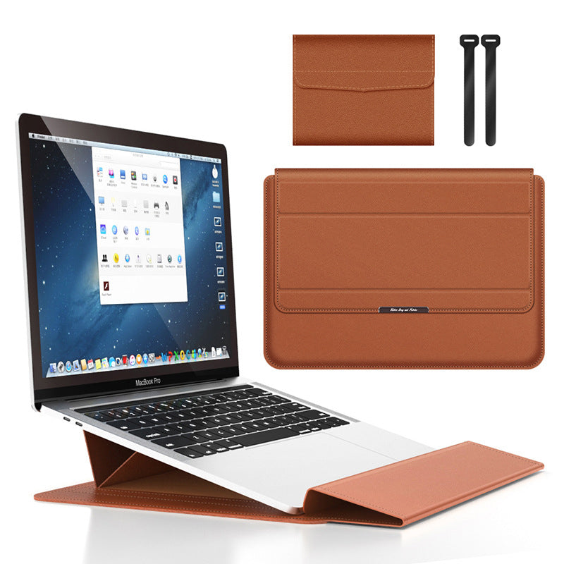 Housse pour ordinateur portable Housse en cuir avec support réglable