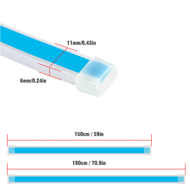 Bande LED dynamique pour capot de voiture