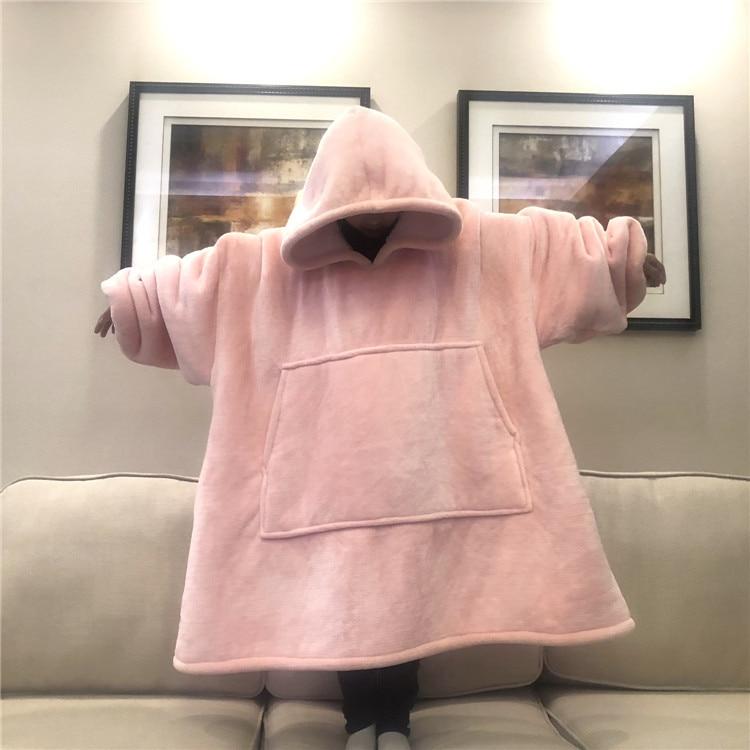 Couverture à capuche confortable Sweat-shirt surdimensionné pour adultes et enfants